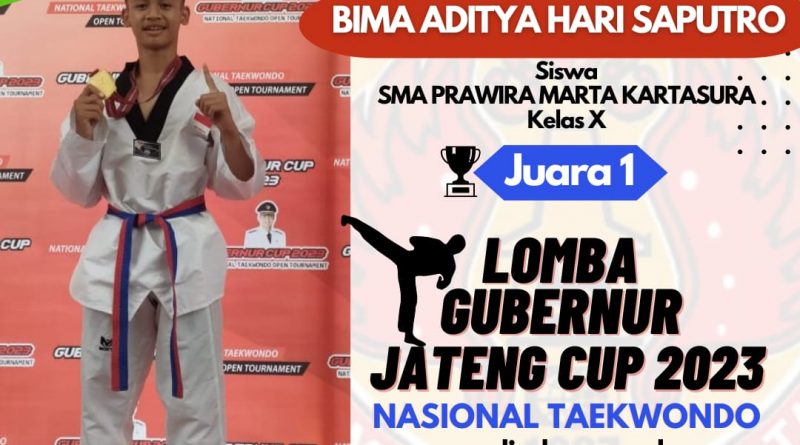 Juara 1 Taekwondo Lomba Gubernur Jateng Cup